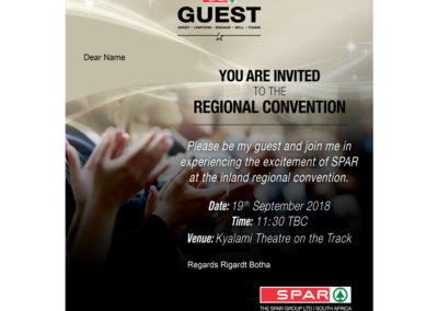 SPAR Guest Regional invitation